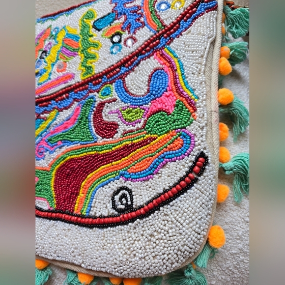 Antica Sartoria By Giacomo Cinque, Beaded Shoulder Bag, Multicolor - Picture 11 of 15